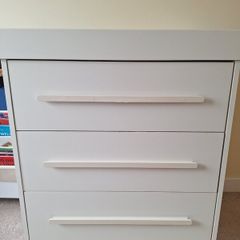 Changing table with chest of drawers