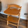 Hauck Wooden High Chair (Adjustable) + Tray Image 4