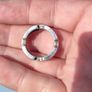 Vintage chunky 925 Silver Linked Ring Image 10