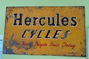 Vintage Hercules Cycles painted sign
