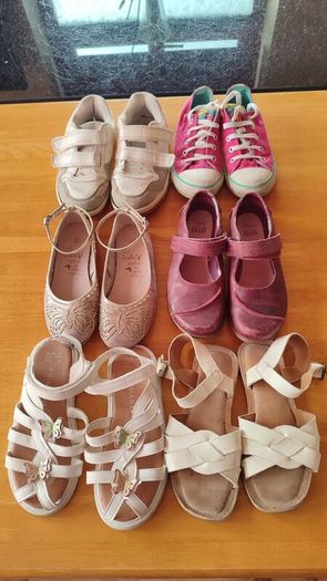 Kids Girls Shoes Bundle EU 32 UK 13 7 Years Converse, Clarks, Next, Primark