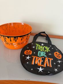 Halloween Bag and bowl