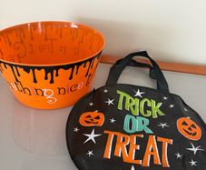 Halloween Bag and bowl