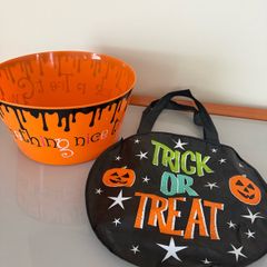 Halloween Bag and bowl