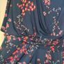 Anthology navy floral stretch pencil Occasion dress size 16 Postage included Image 4