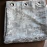 2 pairs of 90x90 grey/duck egg fully lined curtains Image 2