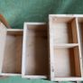 Vintage sewing box, mid century sewing basket wooden sewing box, wooden fold out box Image 10