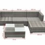 Garden furniture outdoor sofa and table patio chair Image 7