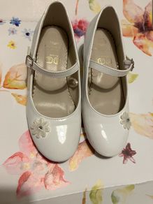 White occasion communion shoes