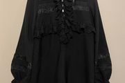KARTA Stunning Black Longsleeve Cocktail Dress Size L!