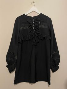 KARTA Stunning Black Longsleeve Cocktail Dress Size L!