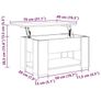 Coffee Table Old Wood 79x49x41 cm Engineered Wood Image 6