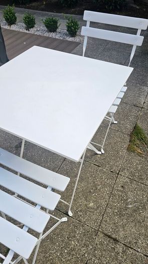 2 seater bistro set, powder coated metal