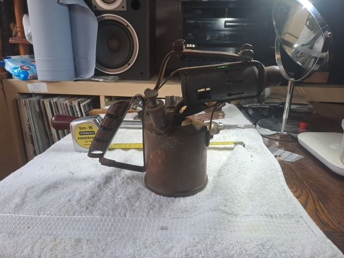 Vintage brass blow torch