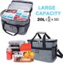Cool Bag, Large Capacity Lunch Bag, Insulated Box Soft Cooler Bags, Easy to Carry Outdoor BBQ/Picnic/Camping/Family Activitives (FREE SHIPPING) Image 2