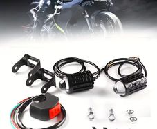 2pcs Lights+switch Motorcycle Headlights with Switch