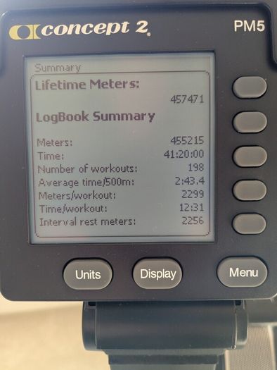 Concept 2 rowing machine