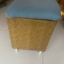 Mid century .Newly covered bedroom seat with storage Image 2