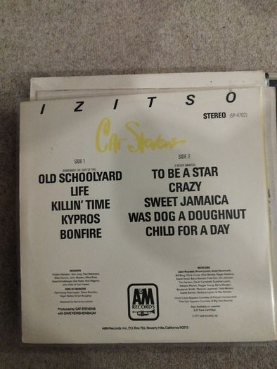 cat stevens izitso lp