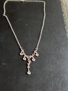 silver necklace