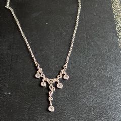 silver necklace