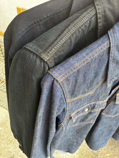 Iron-heart indigo OD black leg