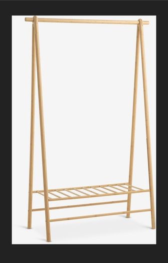 Bamboo clothes rail