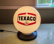 Glass Texaco Globe light