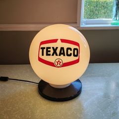 Glass Texaco Globe light