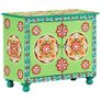 Hand Painted Sideboard Multicolour 70x35x60 cm Solid Mango Wood Image 9