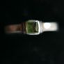 Vintage Sterling Silver 925 hallmarked Green Tourmaline Ring size R - 3,3g Image 4