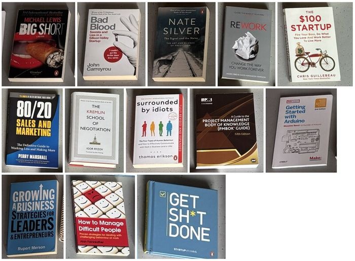 Business and tech books bundle, 13 books (Big Short, Bad Blood, Rework and more)