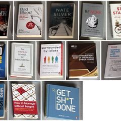 Business and tech books bundle, 13 books (Big Short, Bad Blood, Rework and more)