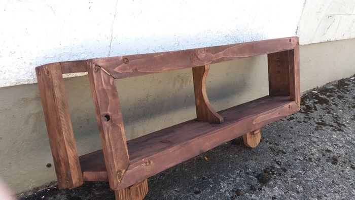 NEW Rustic Cubby Box Floating Shelf