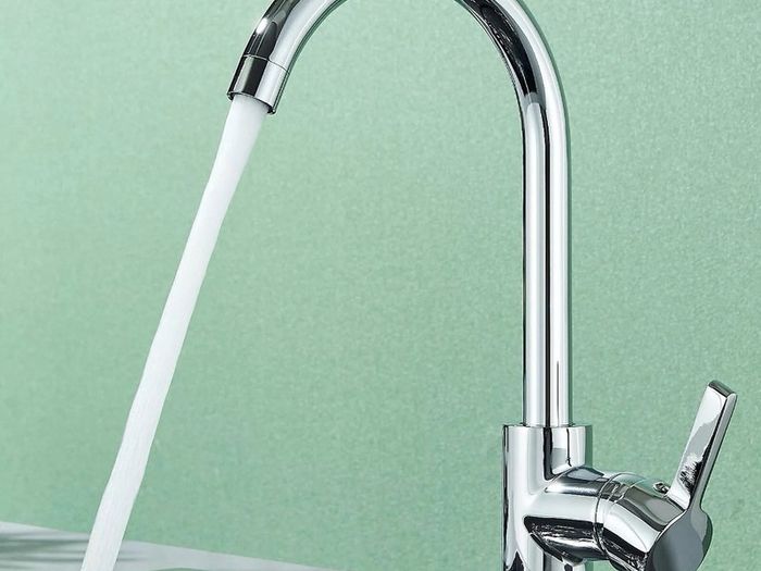NEW Kitchen Sink Mixer Tap Swivel Single Lever Mono Chrome Faucet