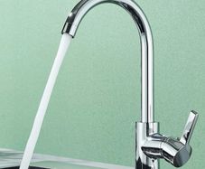 NEW Kitchen Sink Mixer Tap Swivel Single Lever Mono Chrome Faucet