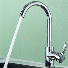 NEW Kitchen Sink Mixer Tap Swivel Single Lever Mono Chrome Faucet