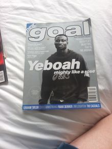 Football mag 'Goal' Dec 95 issue Tony Yeboah cover