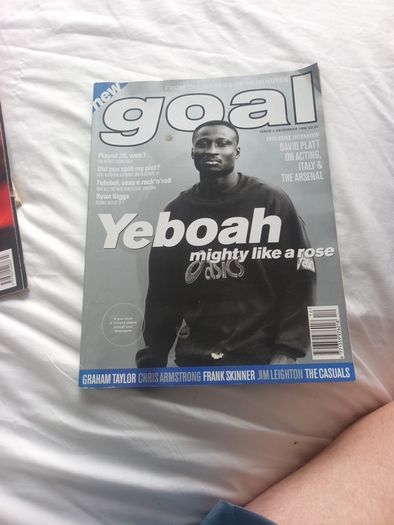Football mag 'Goal' Dec 95 issue Tony Yeboah cover