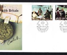 1980 Jersey Europa Stamps Famous People Commemorative Stamps First Day cover (FDC)