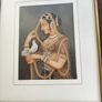 Framed Indian Folk Art, Royal Princess with Pigeon, Mughal Art, Indian Royal Queen , Indian Prints, Indian Printable Wall Art, Indian Art, Vintage Image 3