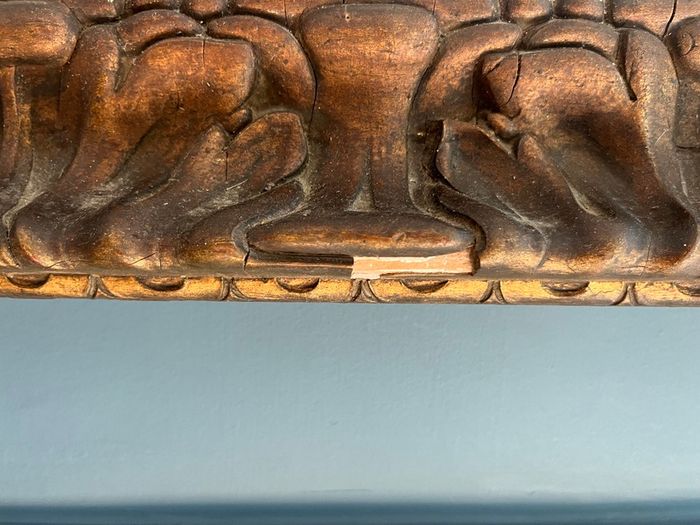 Over Mantle Antique mirror