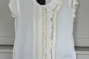 Luxury brand Maxmara rich cream coloured top/tee shirt BRAND NEW