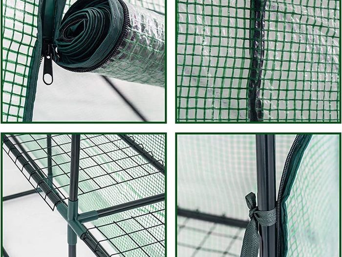 Greenhouse Grow House with 8 Shelves,143 x 216 x 195 cm (FREE POSTAGE)