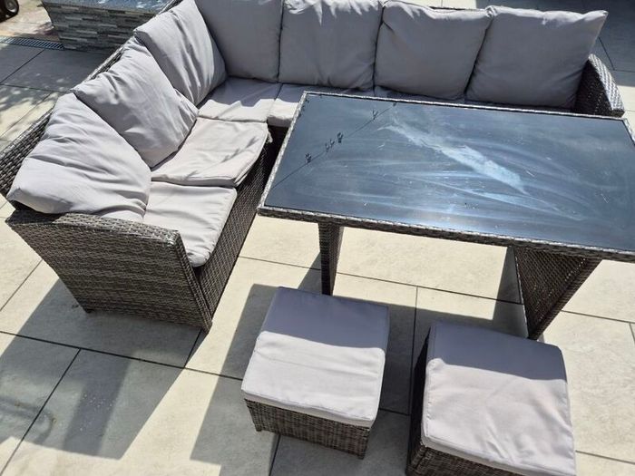 Rattan garden Furniture Set with cushions
