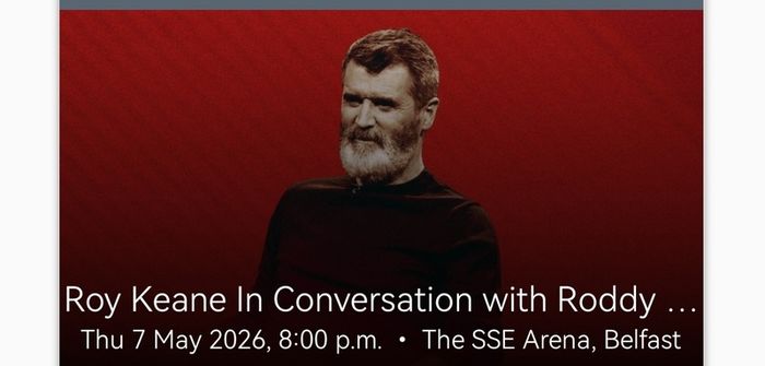 Roy Keane in conversation with roddy Doyle