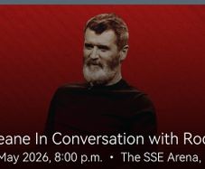 Roy Keane in conversation with roddy Doyle