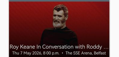 Roy Keane in conversation with roddy Doyle
