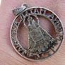 Vintage Magna Mater Austriae 1934 Cut 5 Schilling Silver Coin Pendant Image 7