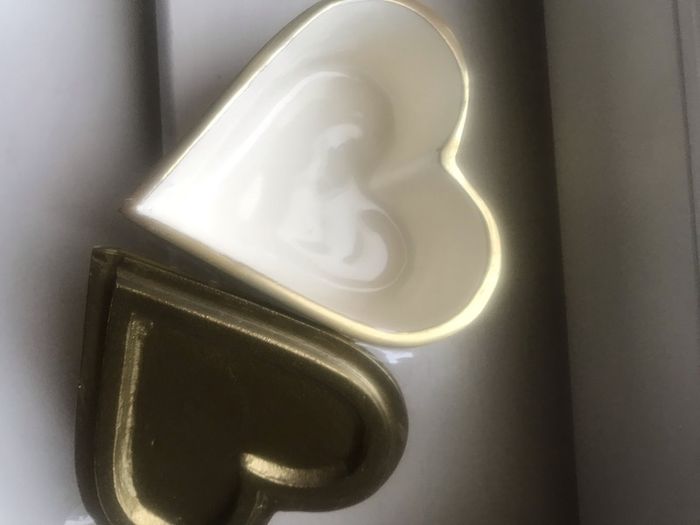 Brass Heart Shaped Trinket Box
